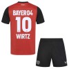 Maillot de Supporter Bayer 04 Leverkusen Florian Wirtz 10 Domicile 2024-25 Pour Enfant